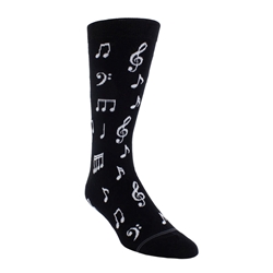Music Notes Crew Socks Men's
