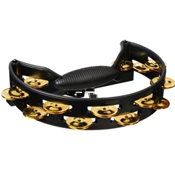Rhythm Tech Pro Tambourine - Black w/Brass Jingles