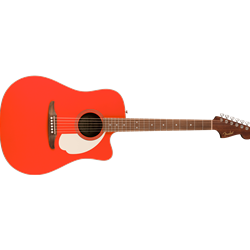 Fender California Standard Redondo CE Dreadnought Acoustic Guitar - Fiesta Red