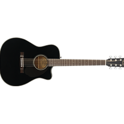 Fender CC-60SCE Concert Acoustic Guitar - Black