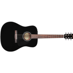 Fender CD-60 Dreadnought Acoustic Guitar w/Case - Black