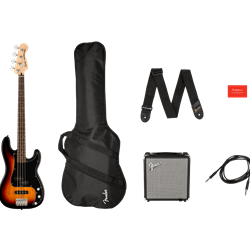 Fender Affinity Series Precision Bass Guitar Pack - 3 Color Sunburst