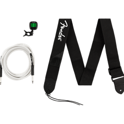 Fender Cable, Tuner, and Strap Accesory Bundle