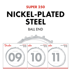Fender Super 250 Nickel-Plated Steel Light Electric Guitar Strings