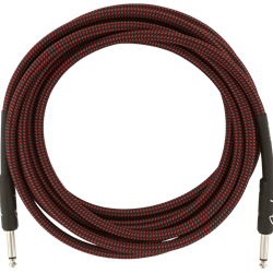 Fender 15ft Professional Series Braided Instrument Cable - Red Tweed