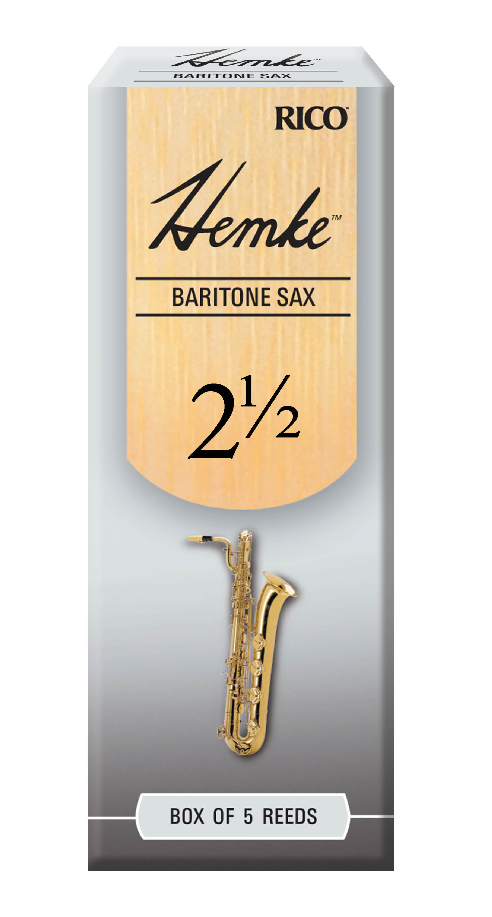 The Music Mart Hemke Bari Sax Reeds 2.5 Box of 5